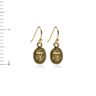 Egyptian Scarab Earrings - Mini