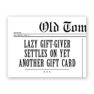 Lazy Gift-Giver Greeting Card