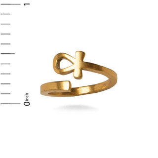 Egyptian Ankh Ring - Adjustable