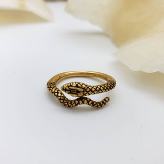 Egyptian Snake Ring - Adjustable