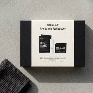 Bro Mask Facial Set- Ready, Set, Glow Gift Box by Jaxon Lane