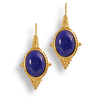 Egyptian Revival Lapis Earrings