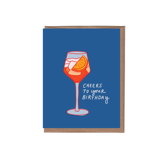 Scratch & Sniff Aperol Spritz Birthday Card