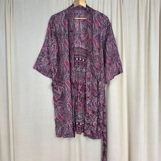 Upcycled Silk Short Robe No. 1