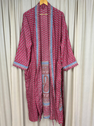 Upcycled Silk Long Robe No. 9
