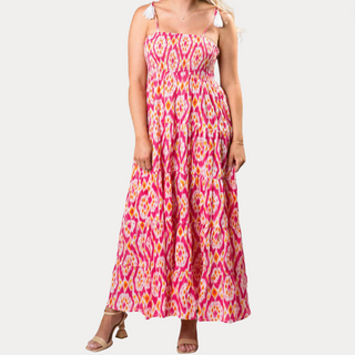 Reese Dress, Pink & Orange, Small