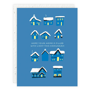 Hanukkah Homes Hanukkah Card with Cello Sleeve