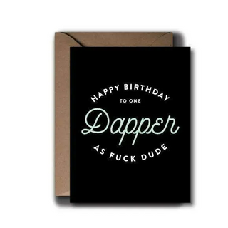 Dapper Dude Birthday Greeting Card