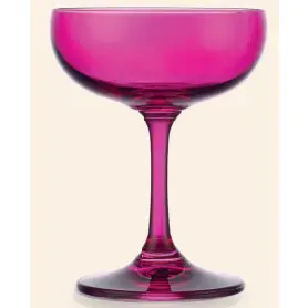 Coupe Glasses, Magenta