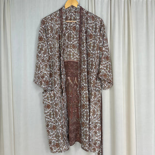 Upcycled Silk Short Robe No. 15