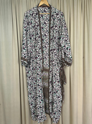 Upcycled Silk Long Robe No. 27