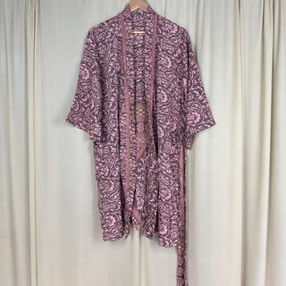 Upcycled Silk Short Robe No. 3