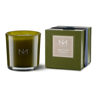 Amber, Vanilla & Tobacco Candle, 14oz